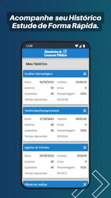 Simulados de Concursos Públicos android App screenshot 1