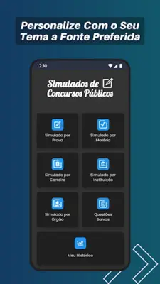 Simulados de Concursos Públicos android App screenshot 3